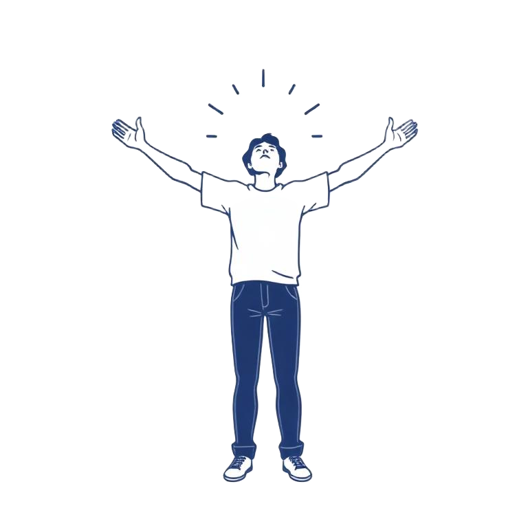 Persona aliviada